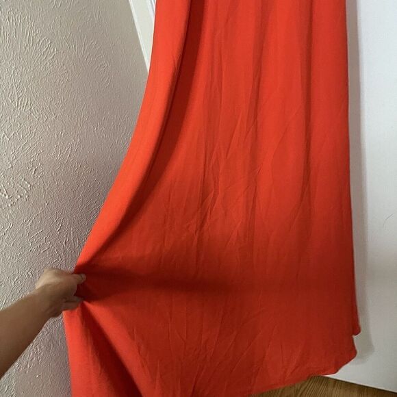 NWT Jill Stuart Popover Color block maxi purple and orange gown size US 0 $298 - Picture 6 of 11